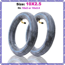 2 PCS 10x2.5 10x2.50 Inner Tube Tire 90 degree Valve fit 10x3 Electric Scooter