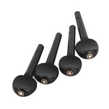 4x Ebony 4/4 Violin String Tunning Pegs Parts Replacement Instrument