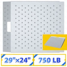 VNN Shed Ramp for Riding Mower & Lawn 750LB Capacity Anti-Slip Punch Plate Ramp