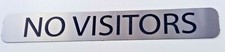 NO VISITORS - Quarantine SIGNAGE - Stainless Steel Magnetic made in USA
