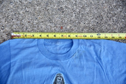 Star Wars Darth Vader T shirt Vintage 70s Single Stitch blue Youth Kids NICE - Picture 9 of 10