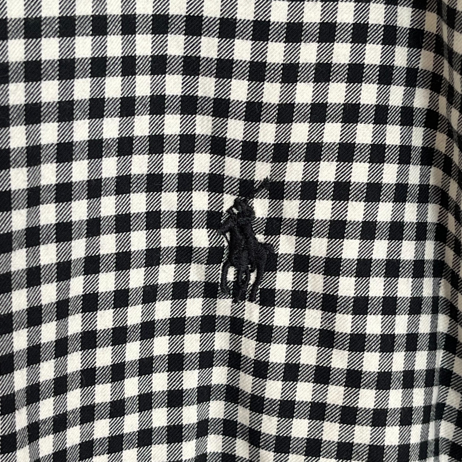 Camicia Ralph Lauren uomo XXL bianca a quadri casual pony con bottoni manica lunga moderna