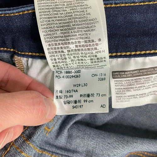 Levi's 715 Bootcut Denim Stretch Jeans Dark Wash Mid Rise 29x30 Women's Sz 29 - Picture 8 of 10