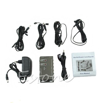 Infrared Remote Extender 8 Emitters 1 Receiver IR Repeater Hidden System Kit EU
