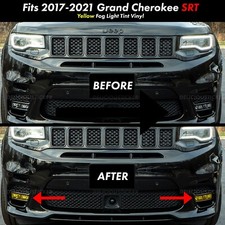 For 2017-2021 Grand Cherokee Srt Yellow Fog Lights Overlays Vinyl Tint Precut