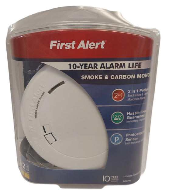First Alert PRC710 Carbon Monoxide Detector Alarm with Battery White for sale online eBay