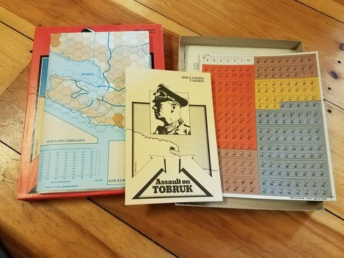 Simulations Canada Assault on Tobruk Boardgame Unpunched - Picture 2 of 2