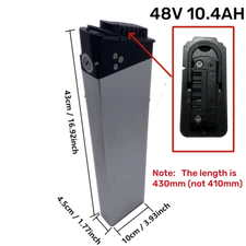 36/48V 10.4/12/15Ah EBIKE Battery Lithium Li-ion Electric Bicycle Folding Motor