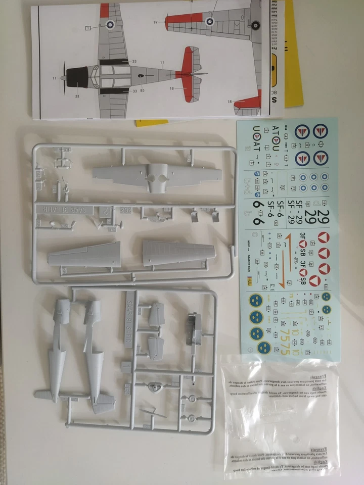 SAAB 91 Safir,1:72-Heller 80287(Spedizione tracciata) - Immagine 2 di 2