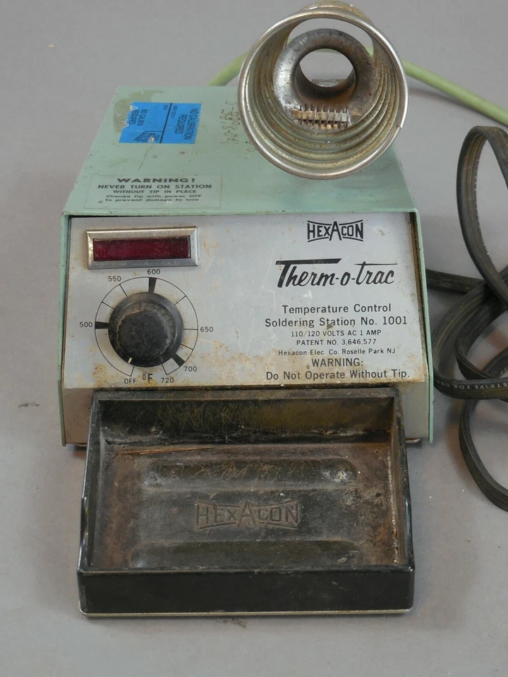 Hexacon Thermotrac Temperature Control Soldering Station Model 1001 USED - Image 4 of 4