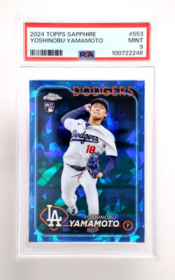 SNUPER サンホセルカ券 2024 Topps Sapphire Yoshinobu Yamamoto RC PSA 9 #553 Dodgers A2 | eBay