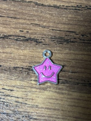 Star Smile Face enamel Pendant charm