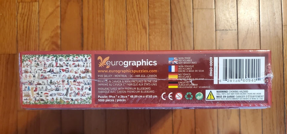 NEW Eurographics HOLIDAY CATS 1000 piece puzzle Christmas - Image 3 of 4