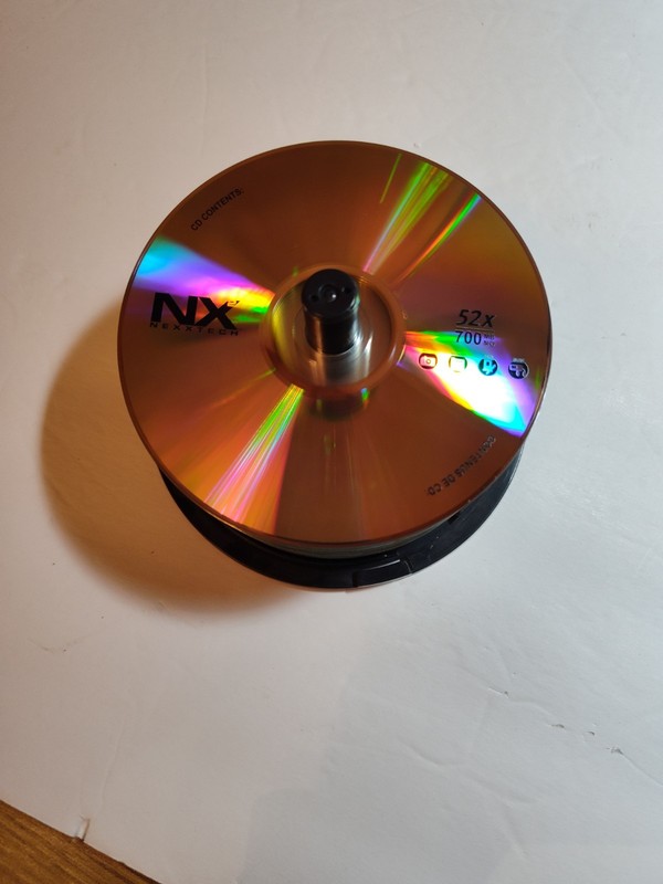NEW Open NEXXTECH 46 CD-R's 700 MB 52X 80 MIN RECORDABLE COMPACT DISCS 