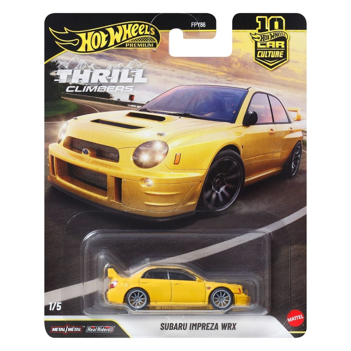ミニカー Hotwheels STH SUBARU IMPREZA WRX Hot Wheels Premium Subaru Impreza WRX Car Culture Kids Model