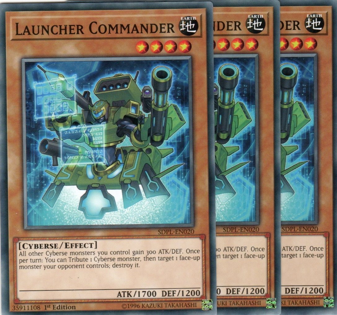 yugioh 3x Launcher Commander SDPL-EN020 COMMON 1ST EDITION ENGLISH