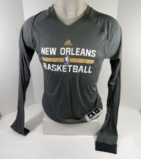 2012-13 New Orleans Pelicans Team Issued Grey Longsleeve Training Shirt 2XL+2 9