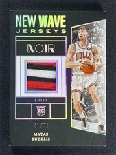 2024-25 Panini Noir Matas Buzelis #NWJ-BUZ New Wave Jerseys Patch RC Rookie /99