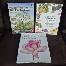 Lot of 3 Watercolor Painting  Drawing Books   