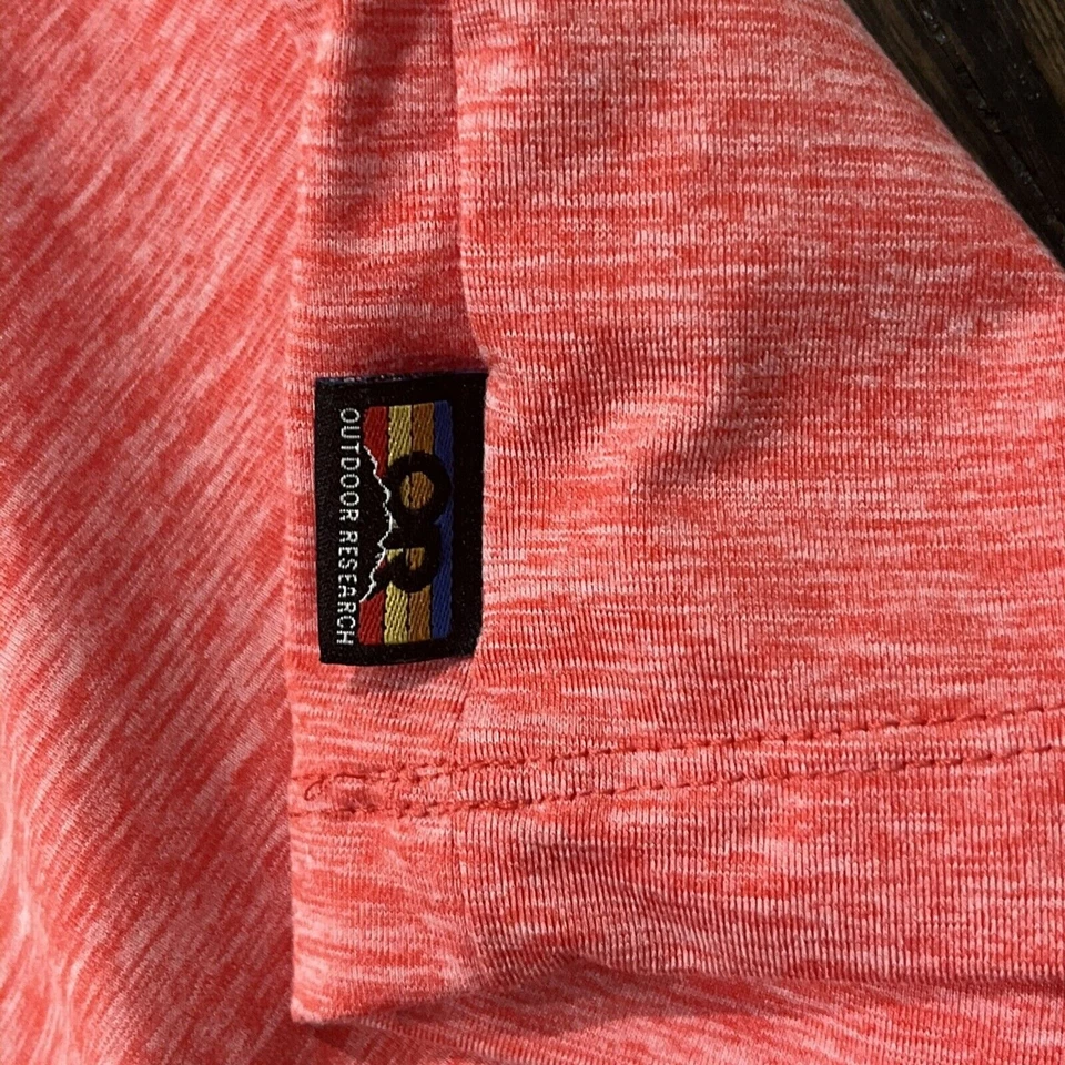 Camiseta para mujer Outdoor Research Essential Boxy XS roja ruibarbo brezo camisa UPF 30 Foto 4 de 4