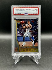 Allen Iverson 1996-97 Bowman's Best Rookie Card #R1 PSA 10. rookie card picture