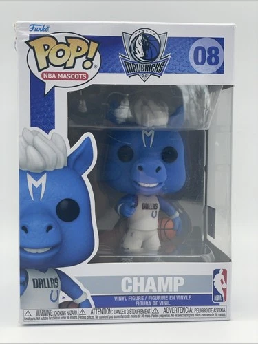 NEW with Defect : Funko POP! Basketball NBA Mascots #08 Dallas Mavericks Champ