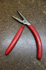 Mac Tools Red Spring Loaded Pistol Grip Needle Nose Pliers With Cutter Ppn8 Nice