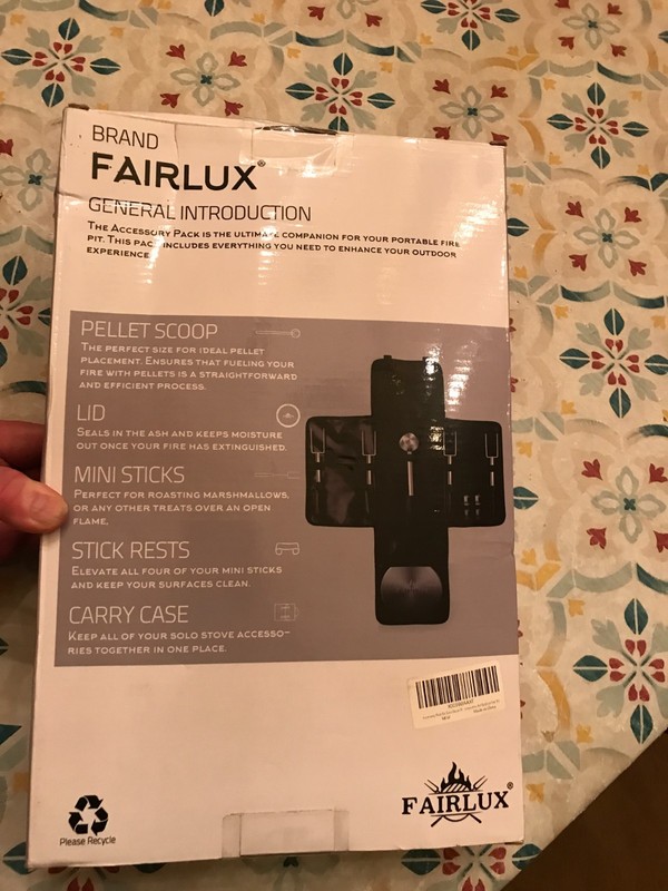 FAIRLUX UTENSIL ACCESSORY PACK FOR FIRE PITS NEW SEALED