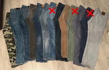 10 Stück Herren Hosen-Paket Jeans, Stoff W34-W40 Marken