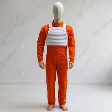 Mono cosplay piloto X-Wing: traje de vuelo rebelde con chaleco - talla personalizada