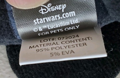 Disney Star Wars 2pz Giocattolo per Animali Domestici Yoda & Darth Vader Nuovo Cardato - Foto 5 di 8