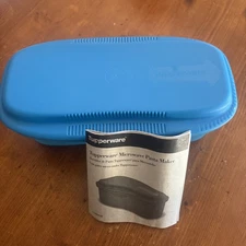 Blue Tupperware Microwave Pasta Maker