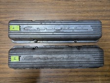 Gm 3767493 Corvette Aluminum 7-fin Valve Covers - Straight Hole Pattern Pair