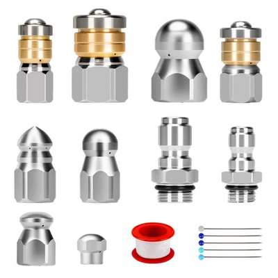 #ad Sewer Jetter Nozzle Kit 10pcs Stainless Steel for Pressure Washer $42.95