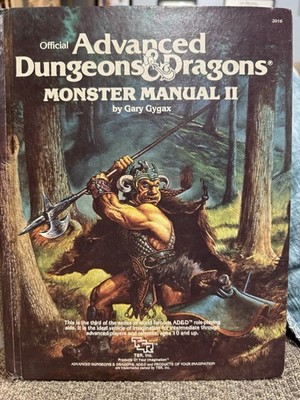 Advanced Dungeons & Dragons Monster Manual II 1983 Gary Gygax TSR AD&D CLASSIC