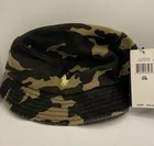 NWT Polo Ralph Lauren Camouflage Bucket Hat Beachside Green  Camo Size OS