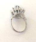 Vintage Signed 925 Sterling Silver Green Stone Rhinestones Ring Size 5.25 — photo 4