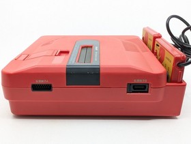 Sharp Twin Famicom AN-500R Red/Black | New Belt | Fully Tested 5 Games