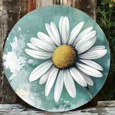 8" Minimalist Square Aluminum Wall Art Plaque