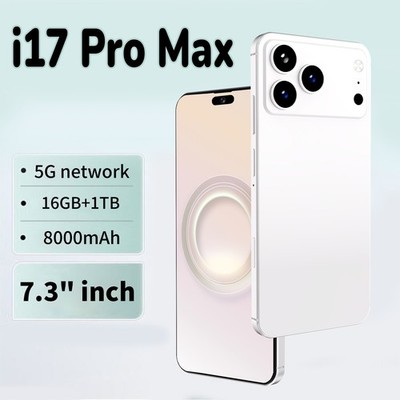 NEW i17 Pro Max 16+1TB 8000mAh 7.3-inch 5G Android Phone Global