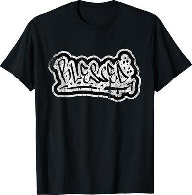 Blessed Retro Graffiti Christian T-Shirt