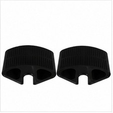 Reusable Plastic Loft Bed Ladder Step Protectors Non-Skid Black Ladder Pads