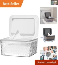 Moisture-Sealed Wipes Dispenser with Transparent Design for Easy Refills