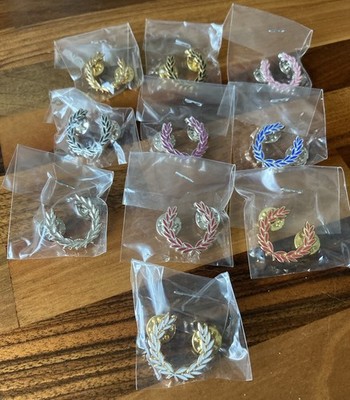 Job Lot Fred Perry Pin Badges, Mods, Paul Weller The Jam The Who Vespa Lambretta