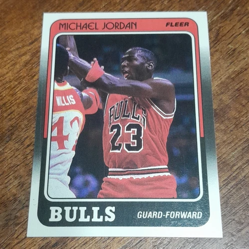 🔥 👀 Fleer 1988-89 Michael Jordan #17 Chicago Bulls NBA Basketball Trading Card
