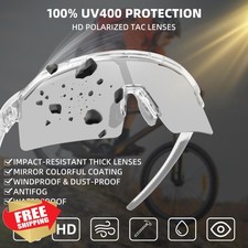 Sunbowglint Sports Sunglasses UV400 Unbreakable Baseball Cycling Running