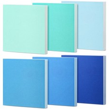 Sticky Notes 3 x 3 Inch Coastal Colors Self Stick Pads 3 x 3 inches, Blue
