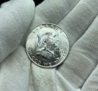 1948 D Ben Franklin Silver Half Dollar Coin 90% Silver First Year of Issue S100