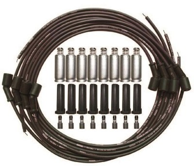 MOROSO Ultra Spark Plug Wire Set for GM LS-Series - Black, 8mm Spiral Core