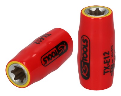 KS Tools 3/8'' Torx-E-Stecknuss mit Schutzisolierung, E10 - 117.2382